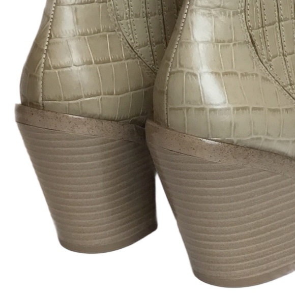 REBECCA MINKOFF Sabana Croc-Embossed Western Boot - Picture 3 of 4